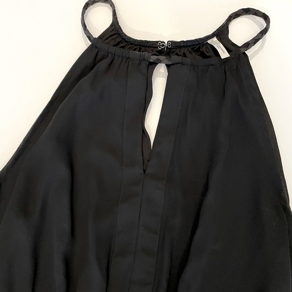 H&M black halter neck dress. Size 4 - Picture 4 of 8